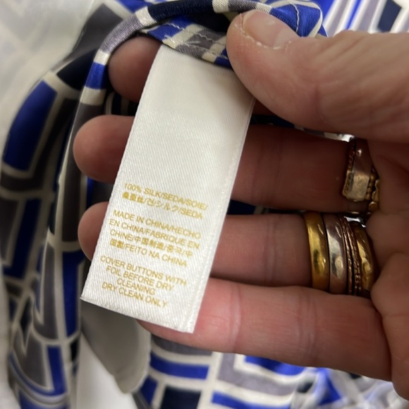 Kate Spade Lora Sleeveless Fi N Flare Collared Silk Dress Size 00 - Picture 11 of 11